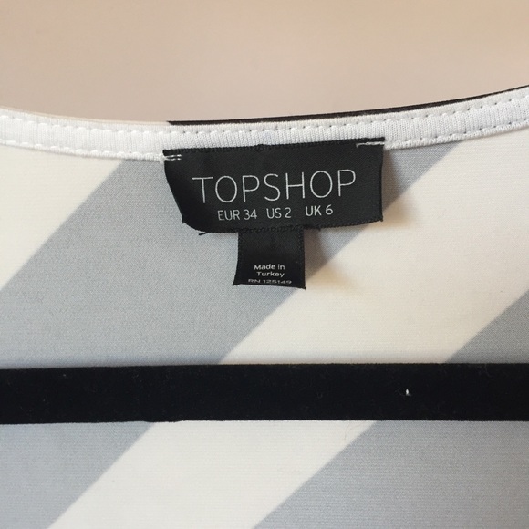 Topshop Striped Splice Blouse - Picture 3 of 8